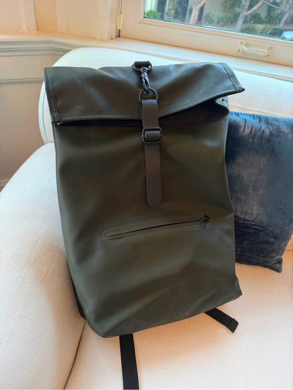 Rains Rolltop Rushsack in Green
